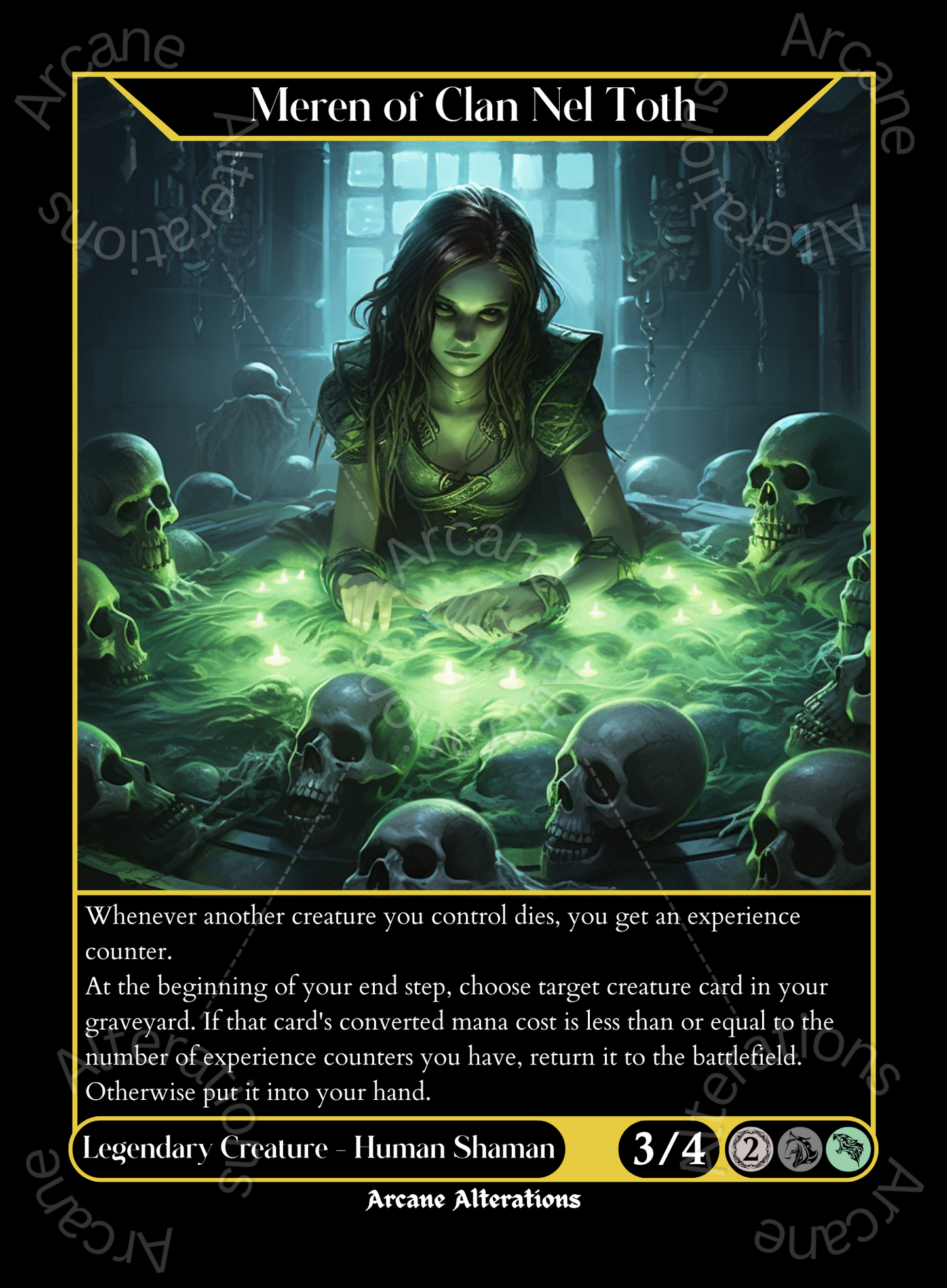 Meren of Clan Nel Toth - High Quality Altered Art Custom Proxy Cards