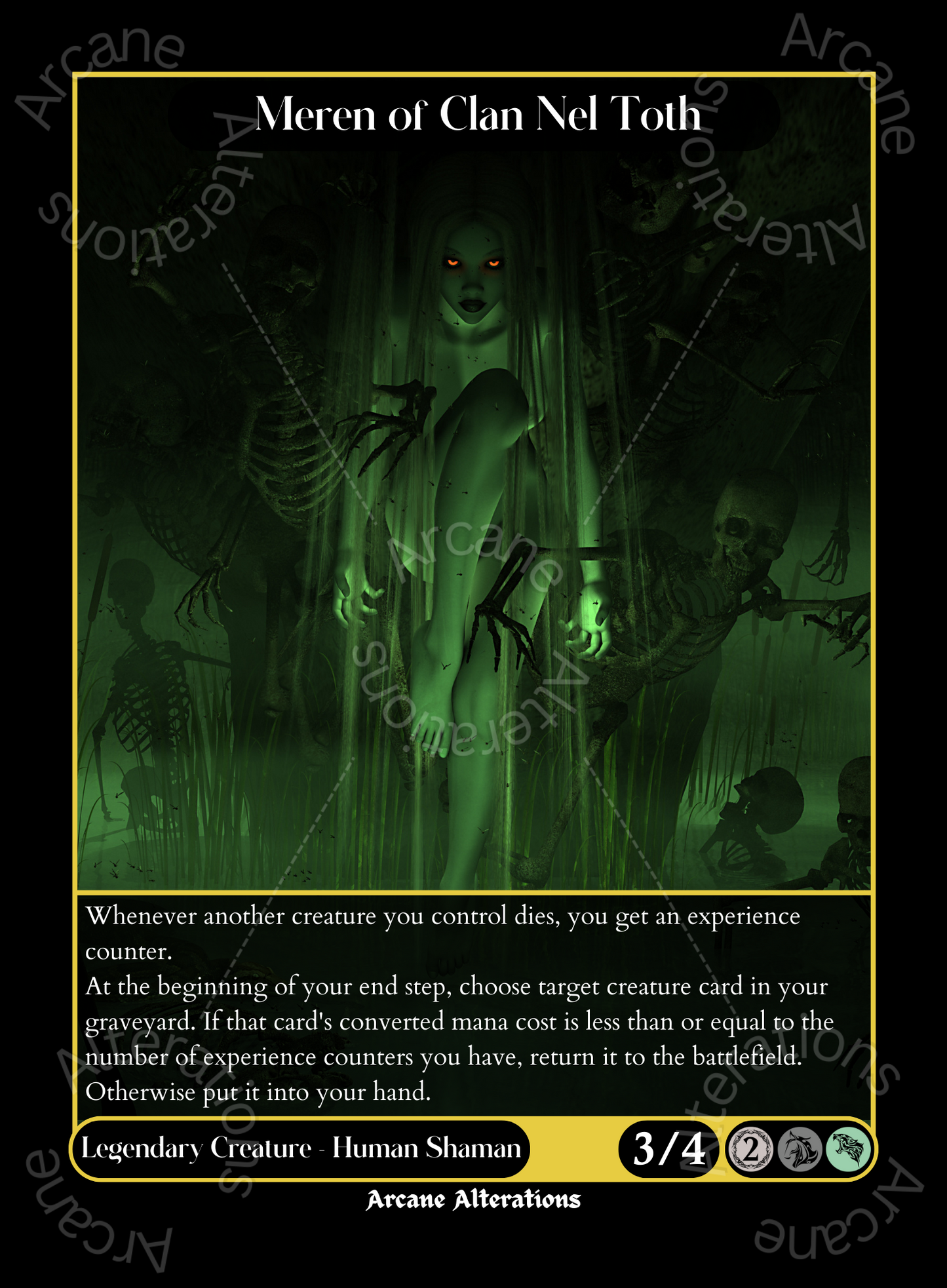 Meren of Clan Nel Toth - High Quality Altered Art Custom Proxy Cards