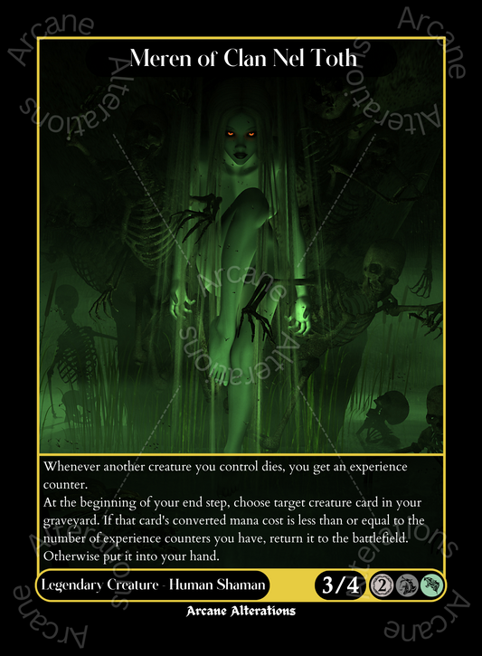 Meren of Clan Nel Toth - High Quality Altered Art Custom Proxy Cards