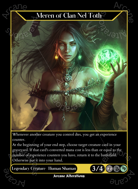 Meren of Clan Nel Toth - High Quality Altered Art Custom Proxy Cards