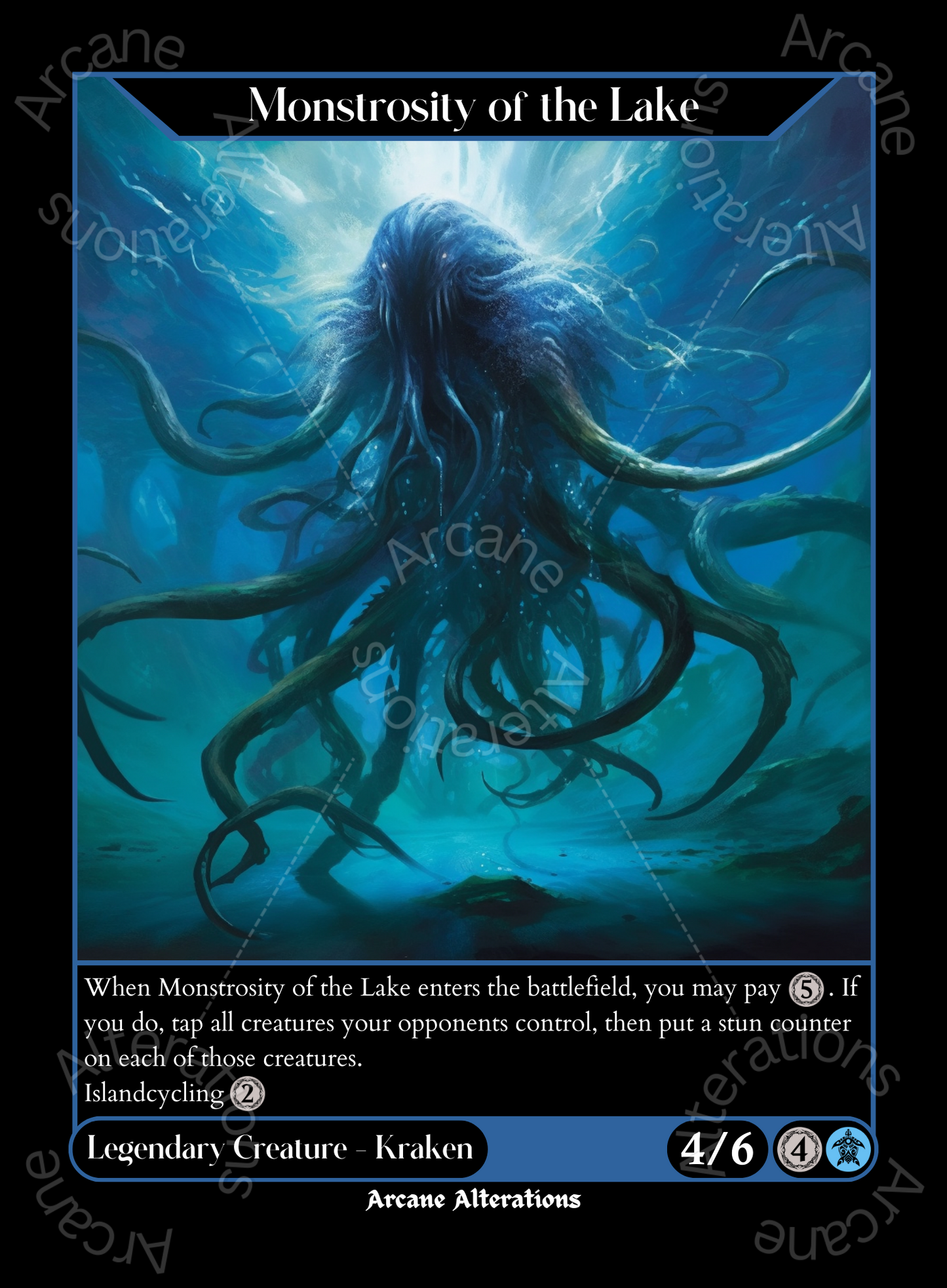 Monstrosity of the Lake - High Quality Altered Art Custom Proxy Cards