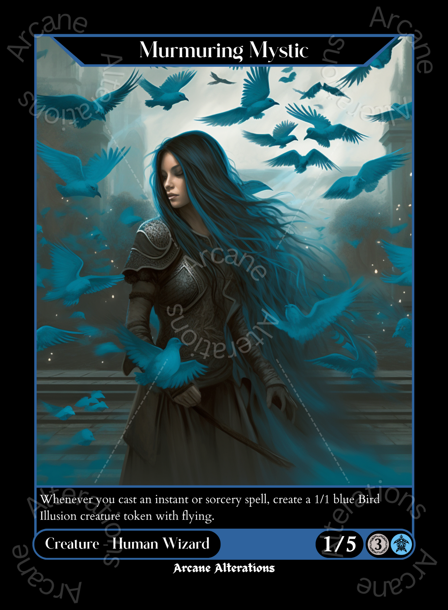 Murmuring Mystic - High Quality Altered Art Custom Proxy Cards