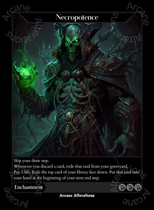 Necropotence - High Quality Altered Art Custom Proxy Cards