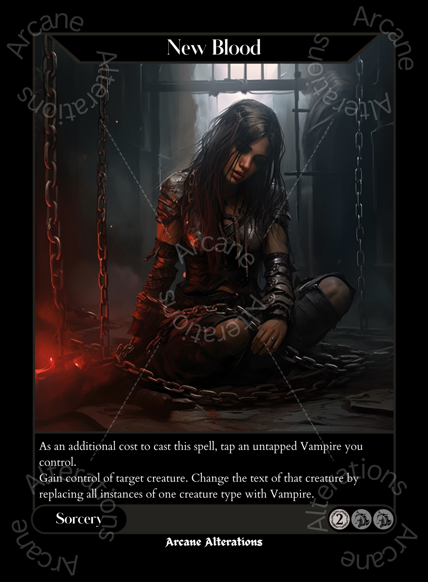 New Blood - High Quality Altered Art Custom Proxy Cards