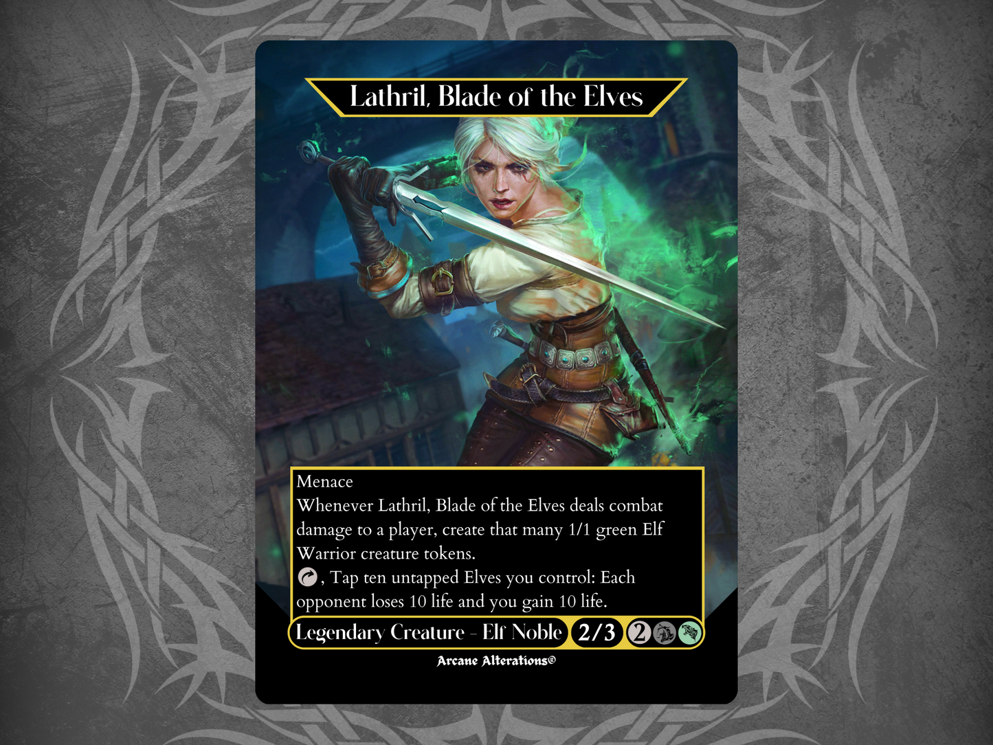 Free Full Art Lathril, Blade of the Elves Ciri Promo Card - One Per Person