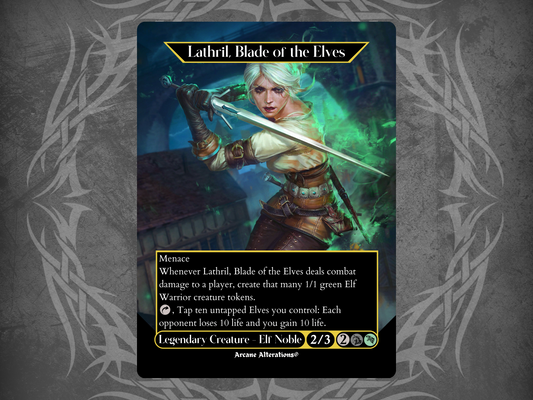 Free Full Art Lathril, Blade of the Elves Ciri Promo Card - One Per Person