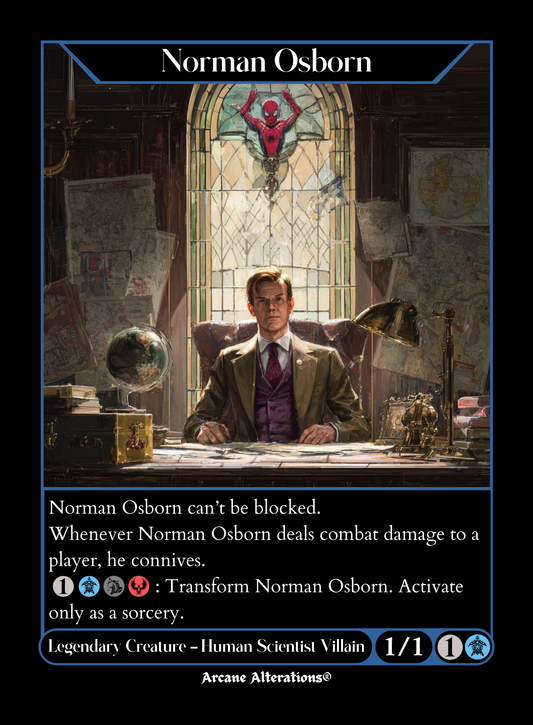 Norman Osborn / Green Goblin - Full Art Altered Art Custom Proxy Cards