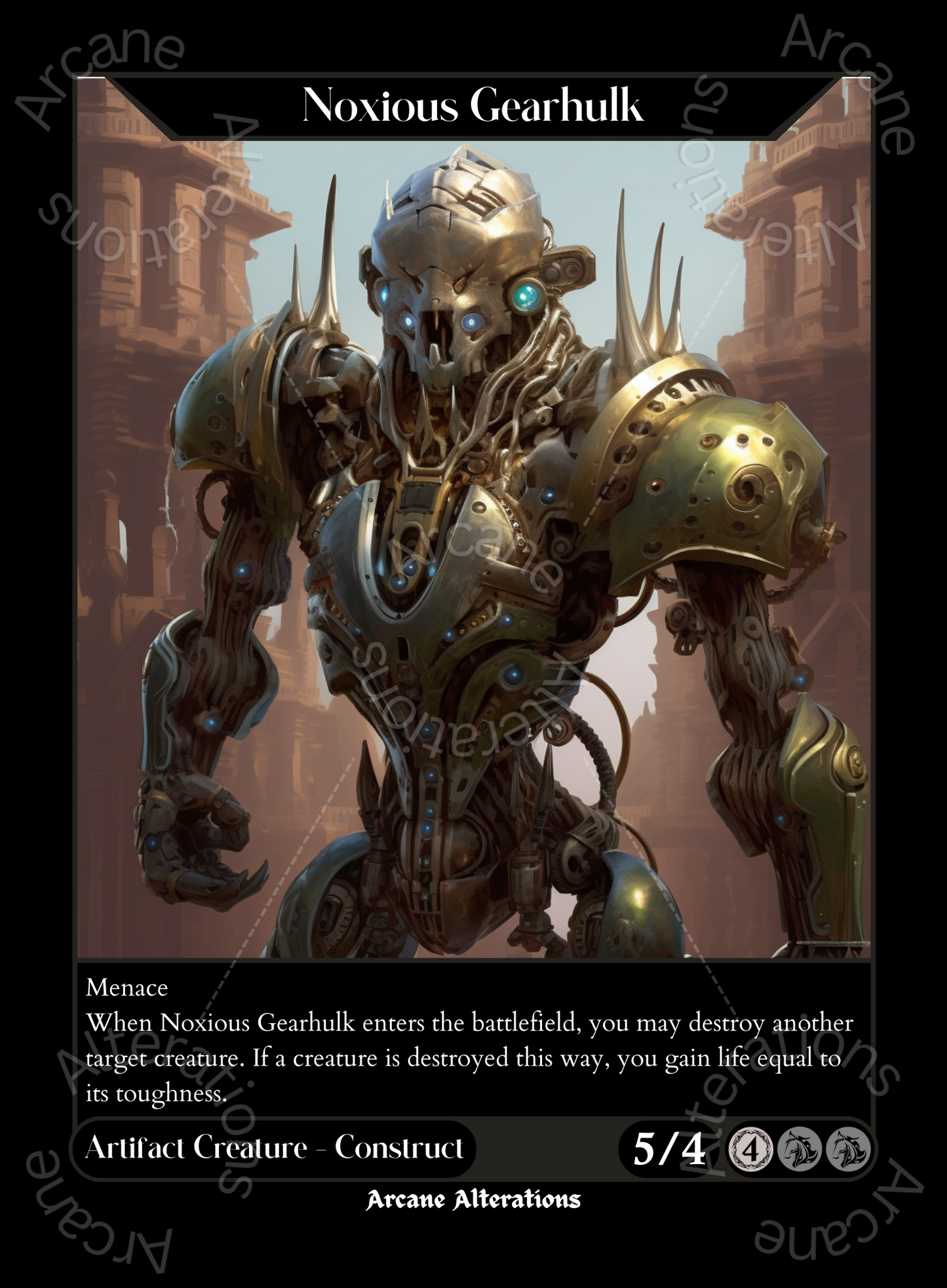 Noxious Gearhulk - High Quality Altered Art Custom Proxy Cards