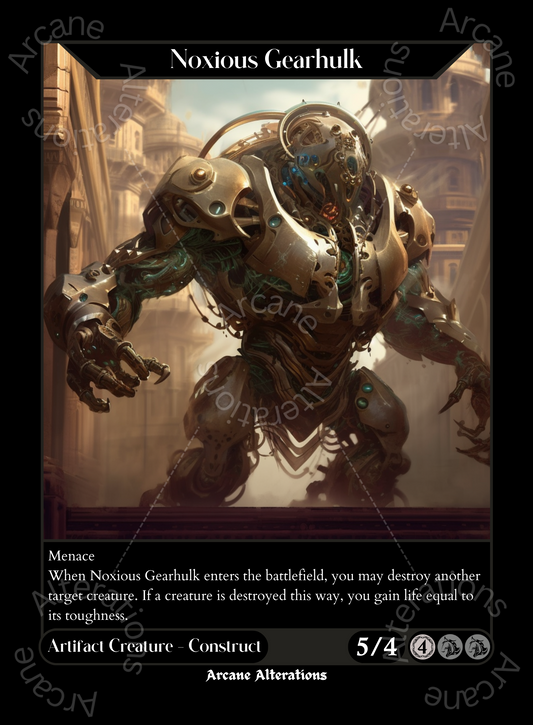 Noxious Gearhulk - High Quality Altered Art Custom Proxy Cards