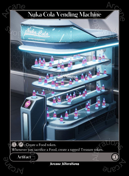 Nuka Cola Vending Machine Quantum Fallout Crossover  - High Quality Altered Art Custom Proxy Cards