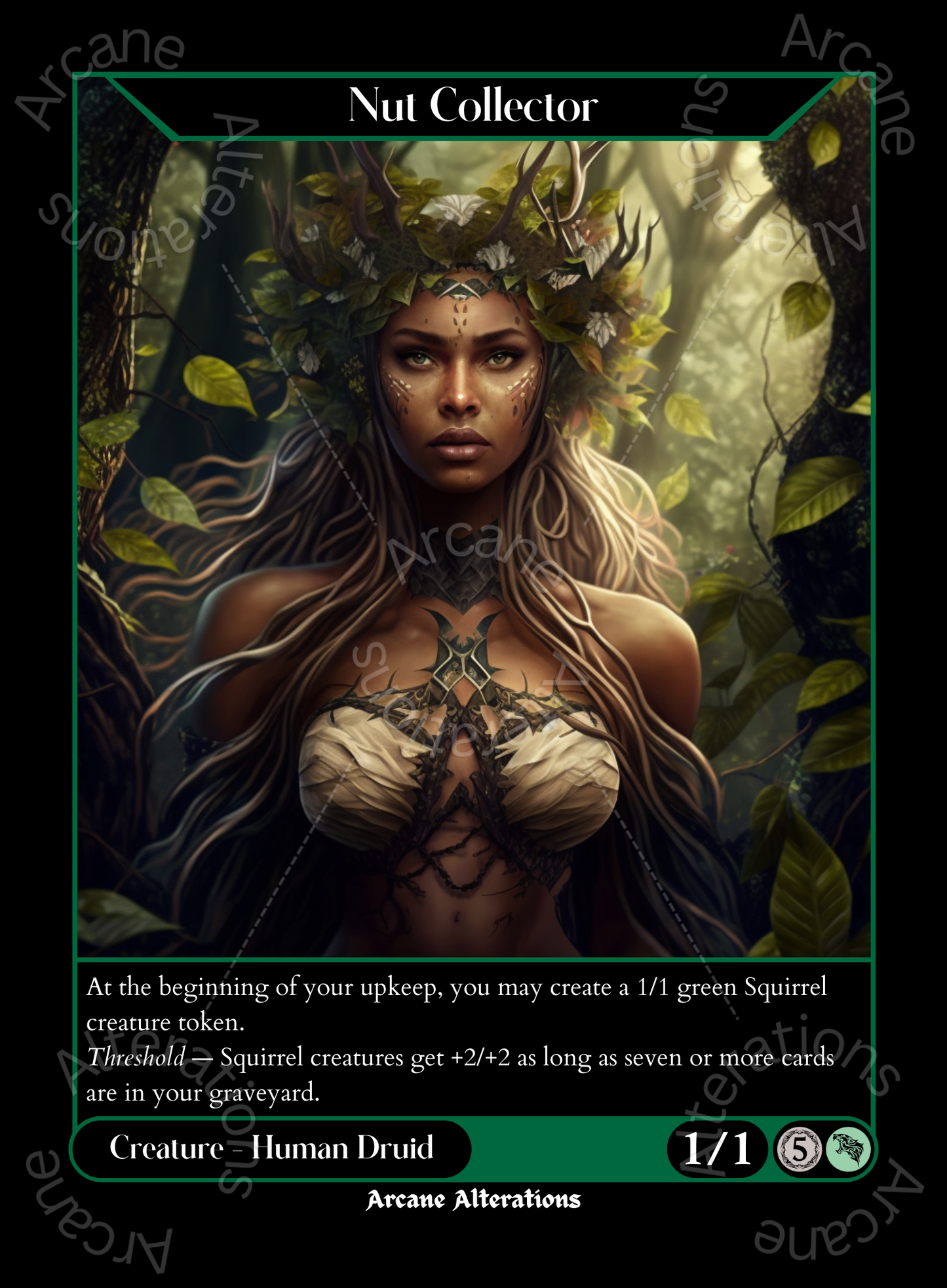 Nut Collector - High Quality Altered Art Custom Proxy Cards