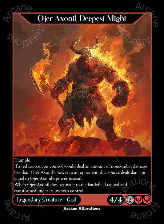 Ojer Axonil, Deepest Might - High Quality Altered Art Custom Proxy Cards