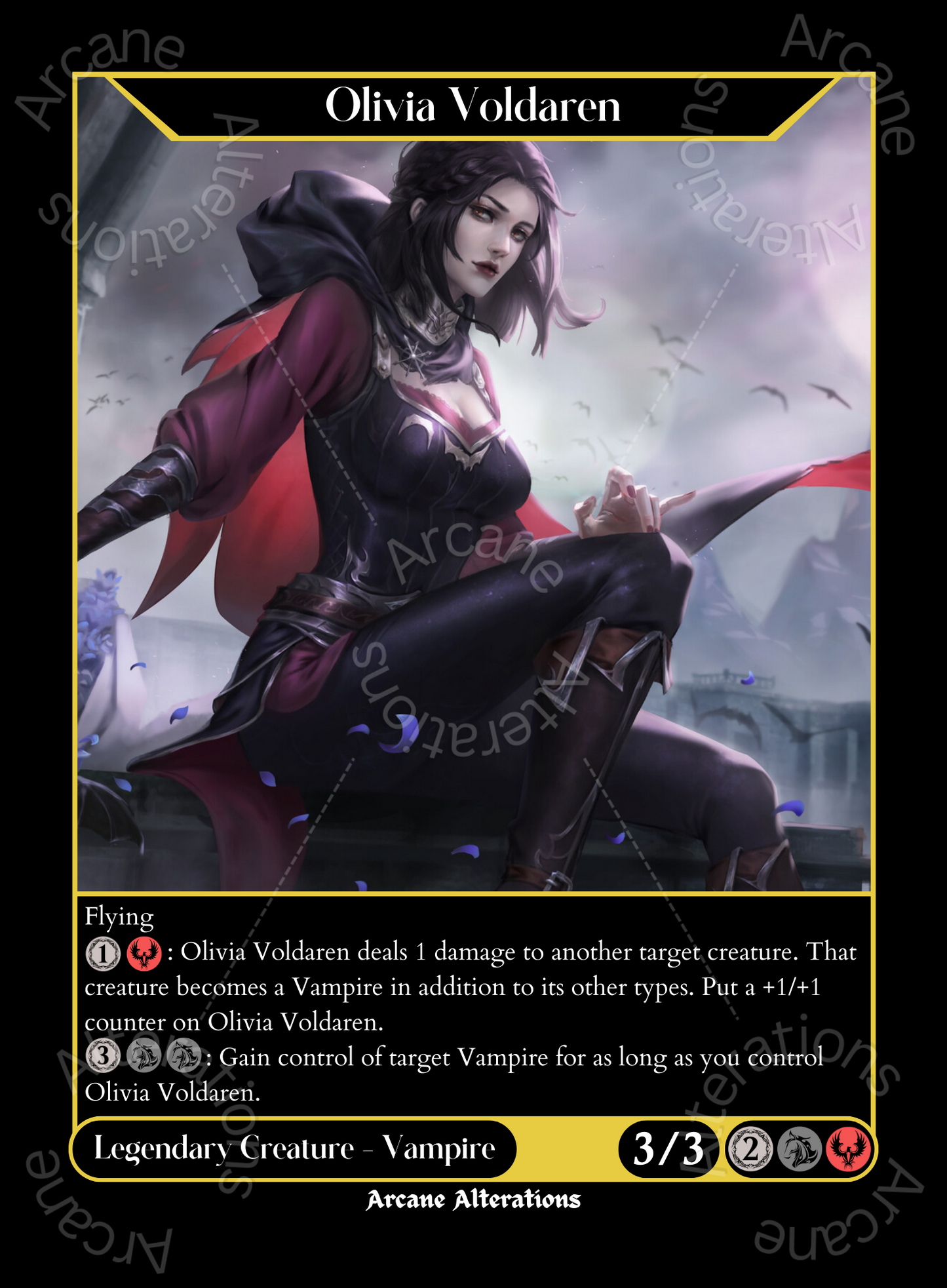 Olivia Voldaren Serana The Elder Scrolls Crossover - High Quality Altered Art Custom Proxy Cards