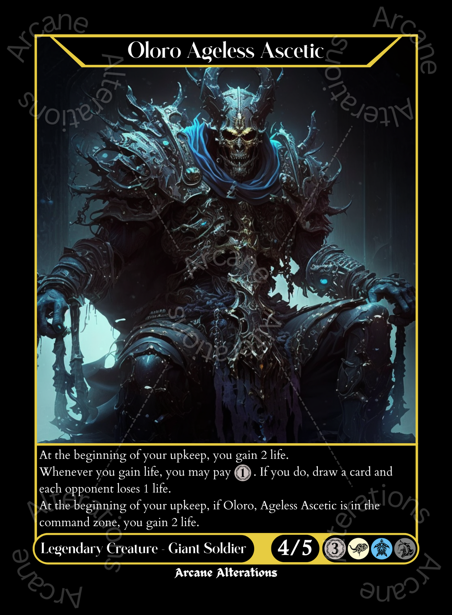 Oloro Ageless Ascetic - High Quality Altered Art Custom Proxy Cards