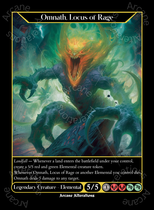 Omnath, Locus of Rage - High Quality Altered Art Custom Proxy Cards