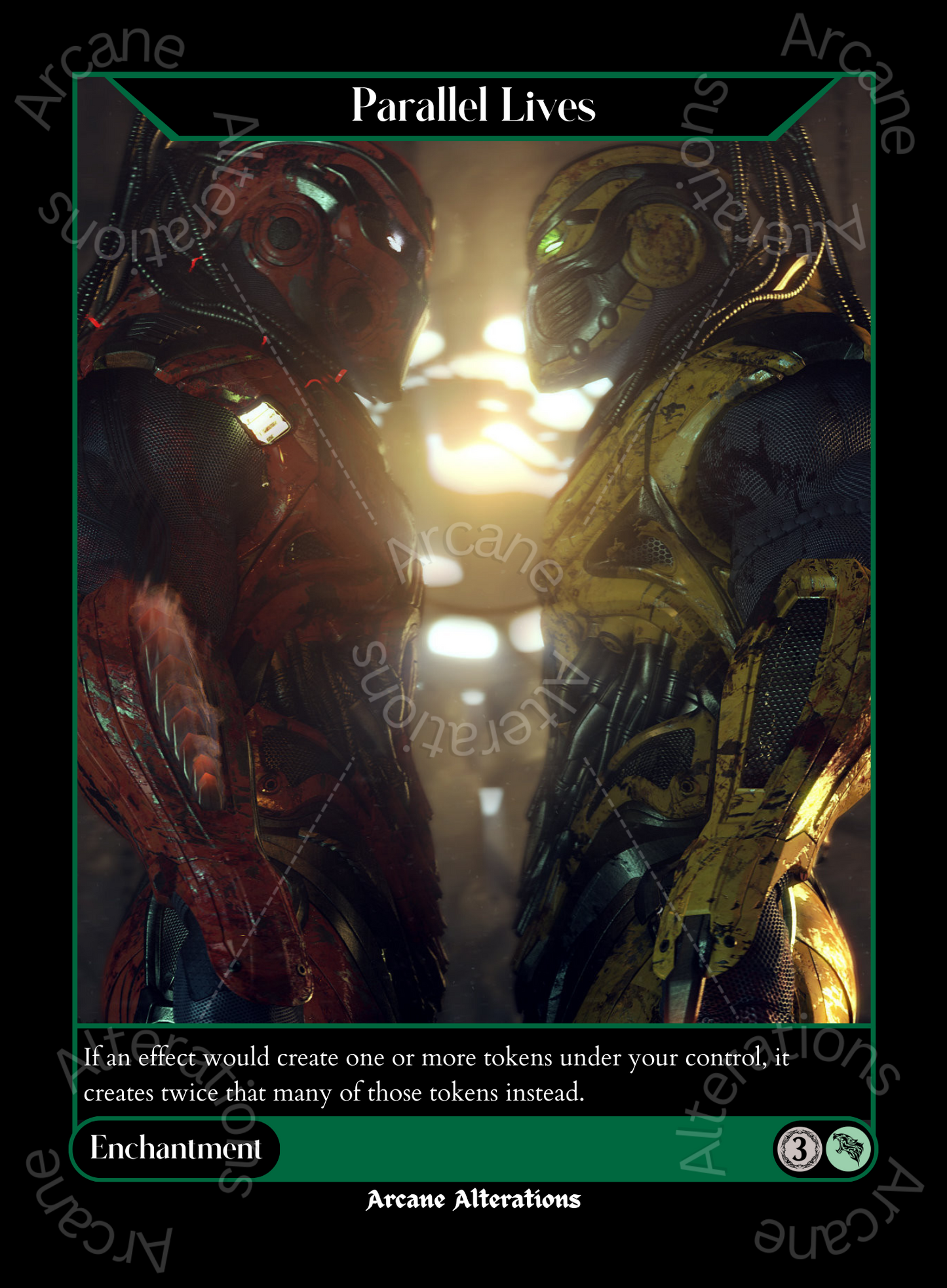 Parallel Lives Cyrax and Sektor Mortal Kombat Crossover Single - High Quality Altered Art Custom Proxy Cards