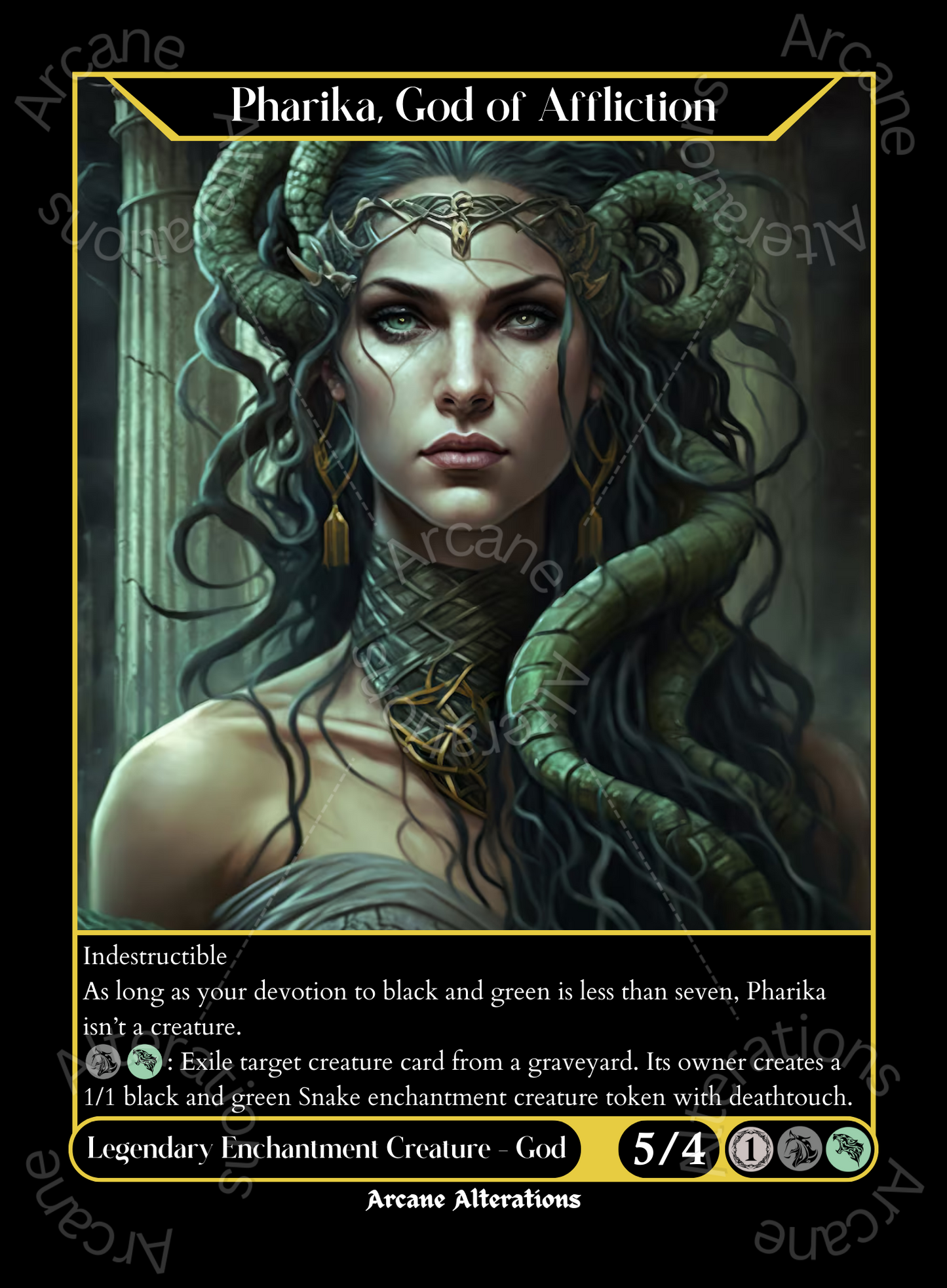 Pharika, God of Affliction - High Quality Altered Art Custom Proxy Cards