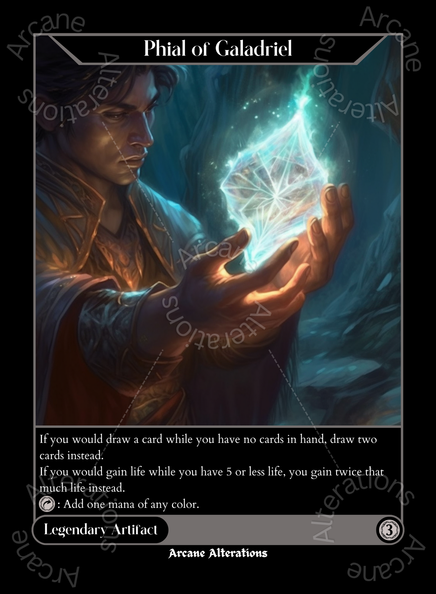 Phial of Galadriel - High Quality Altered Art Custom Proxy Cards