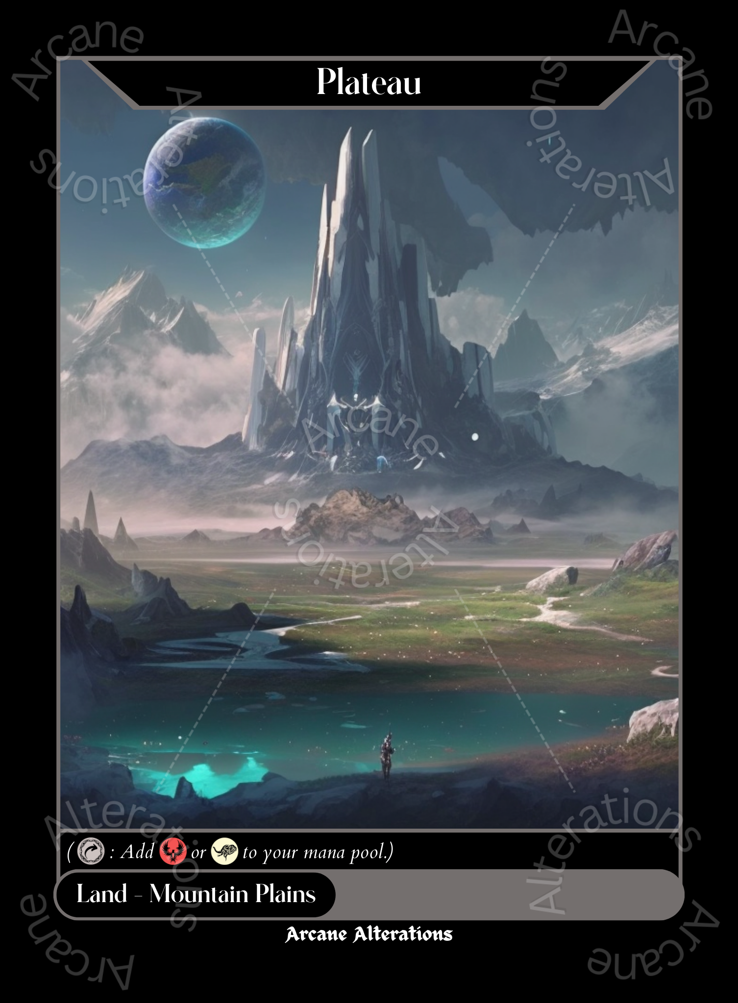 Plateau - High Quality Altered Art Custom Proxy Cards – Arcane Alterations