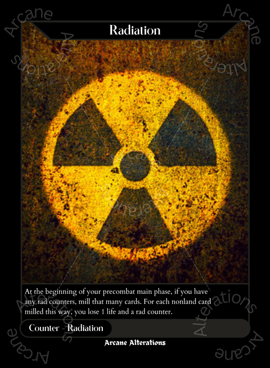 Radiation Counter - High Quality Altered Art Custom Proxy Cards