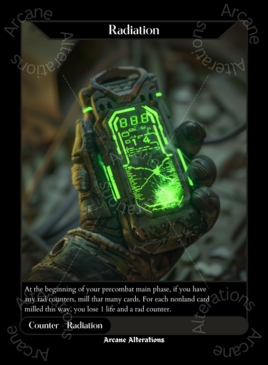 Radiation Counter - High Quality Altered Art Custom Proxy Cards