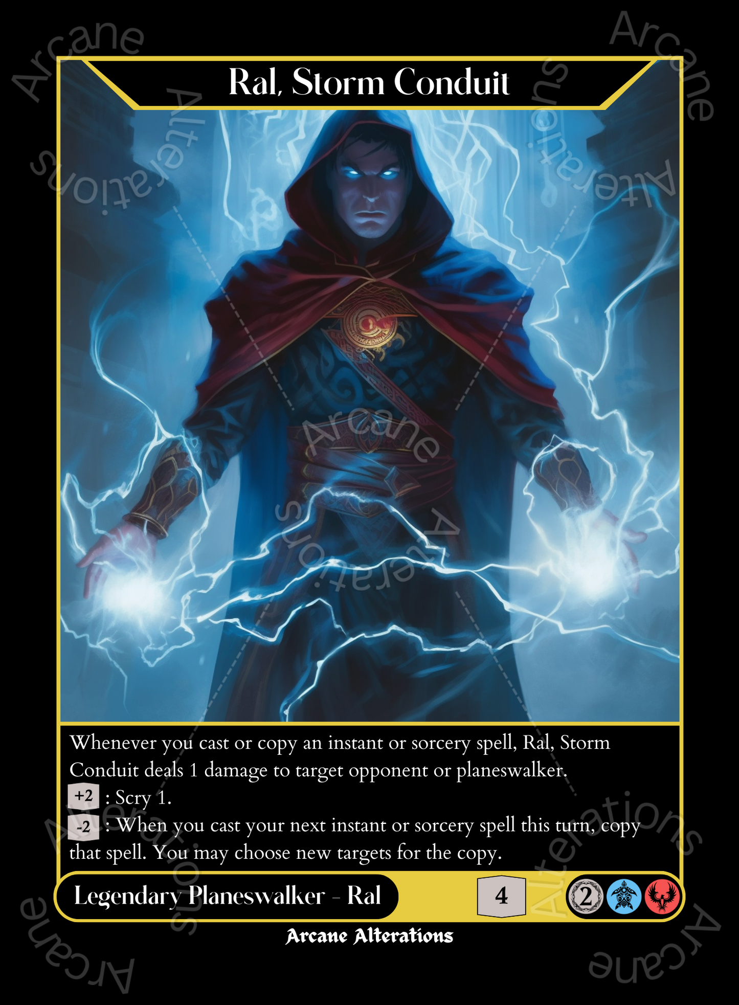 Ral, Storm Conduit - High Quality Altered Art Custom Proxy Cards