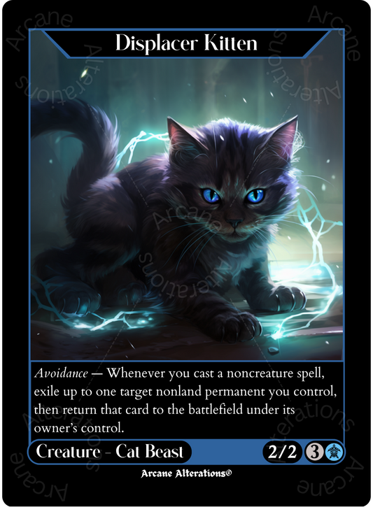Displacer Kitten - High Quality Altered Art Custom Proxy Cards