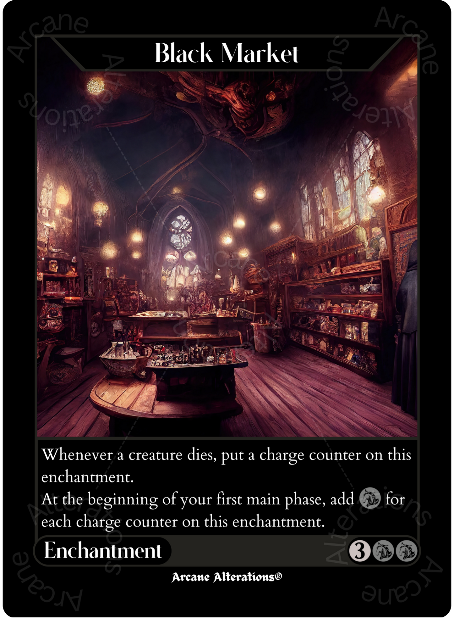 Black Market - High Quality Altered Art Custom Proxy Cards
