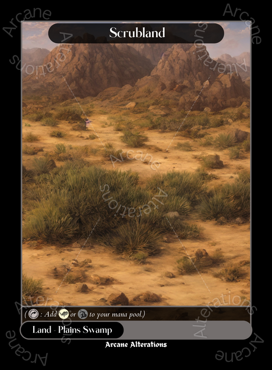 Scrubland - High Quality Altered Art Custom Proxy Cards