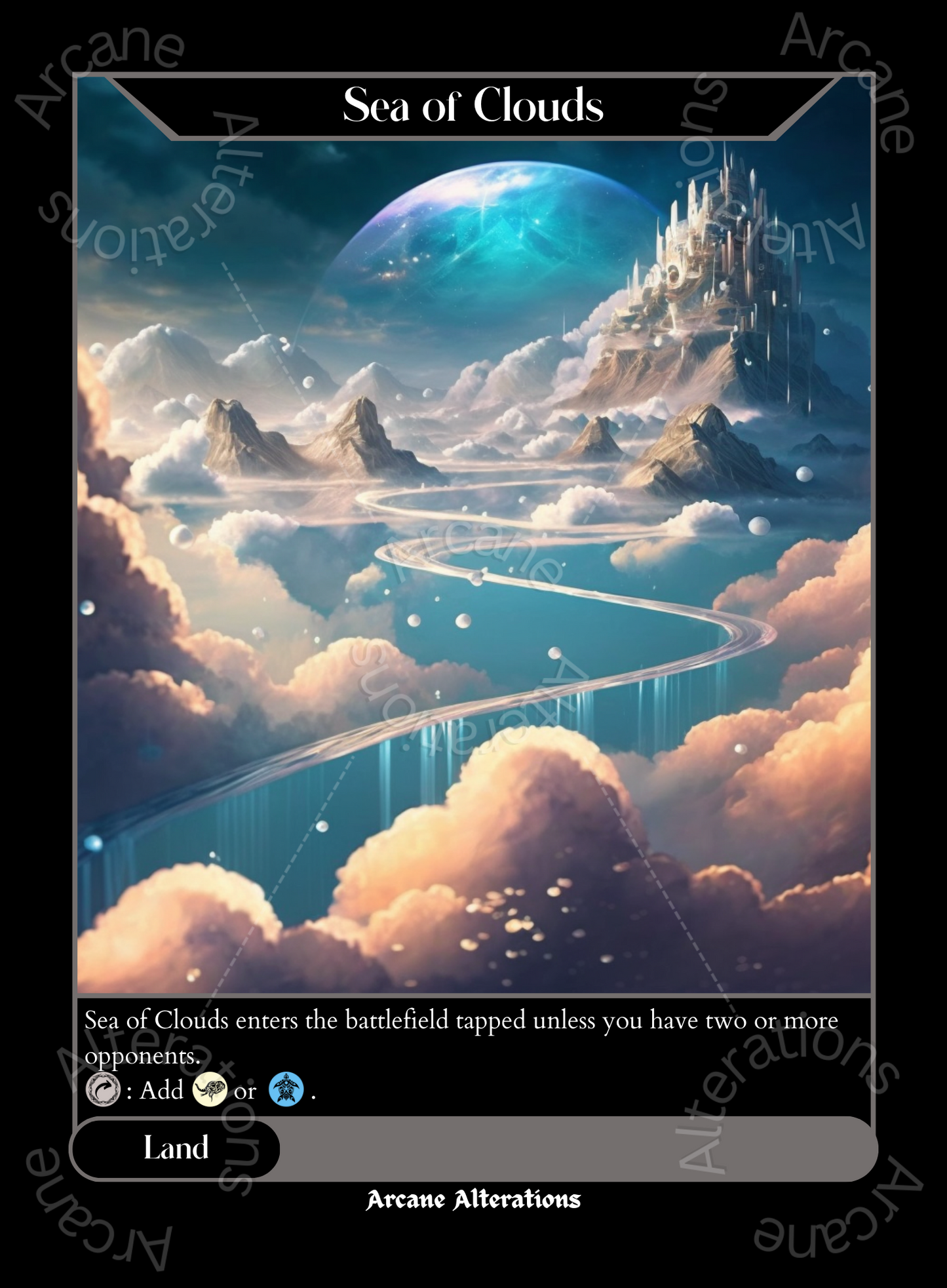 Sea of Clouds - High Quality Altered Art Custom Proxy Cards