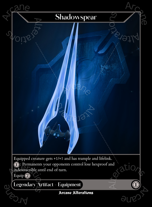 Shadowspear Energy Sword Halo Crossover Single - High Quality Altered Art Custom Proxy Cards