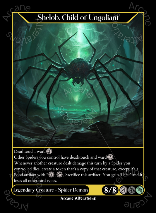 Shelob, Child of Ungoliant - High Quality Altered Art Custom Proxy Cards