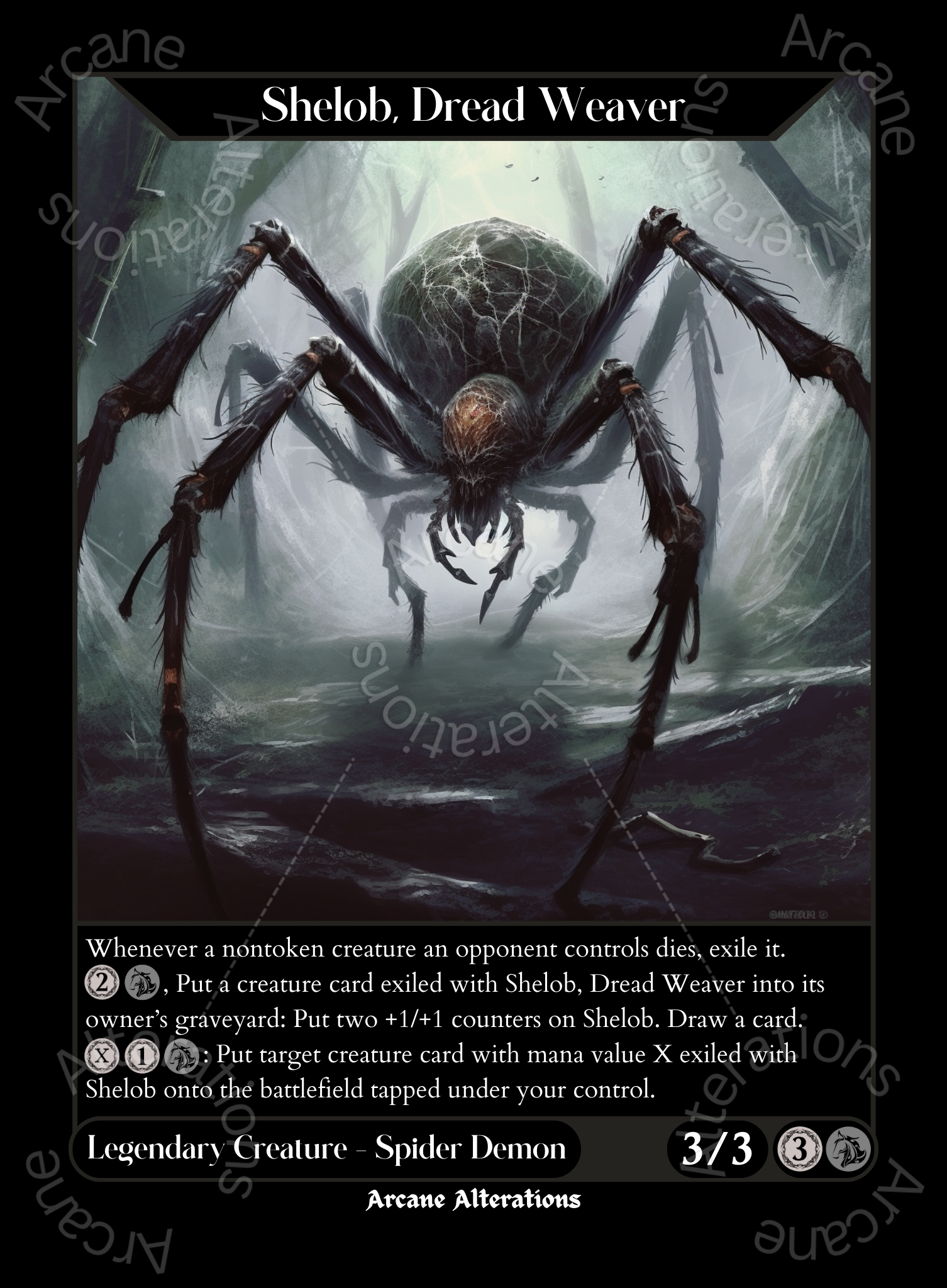 mtg shelob card Shelob, Dread Weaver