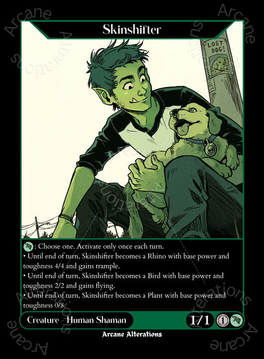 Skinshifter Beast Boy Teen Titans Crossover - High Quality Altered Art Custom Proxy Cards