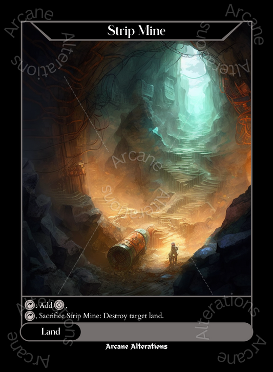 Strip Mine - High Quality Altered Art Custom Proxy Cards