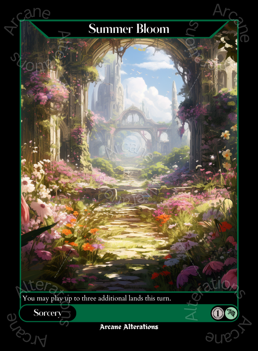 Summer Bloom - High Quality Altered Art Custom Proxy Cards