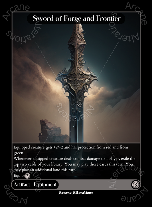 Sword of Forge and Frontier - High Quality Altered Art Custom Proxy Cards