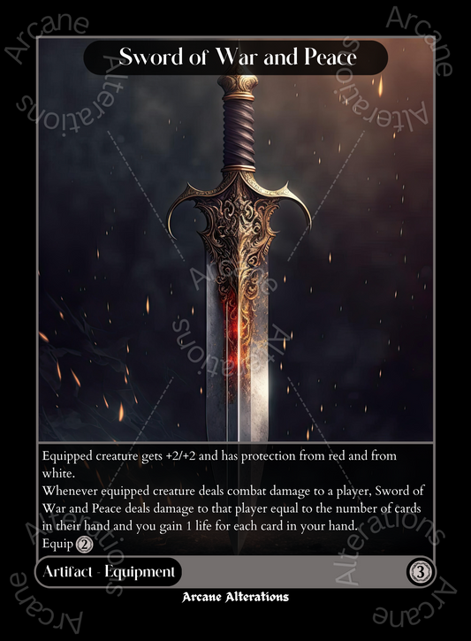 Sword of War and Peace - High Quality Altered Art Custom Proxy Cards