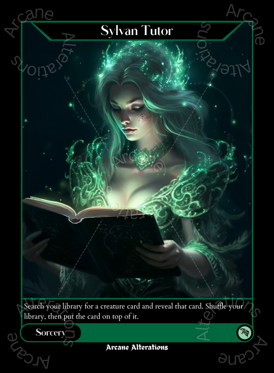 Sylvan Tutor - High Quality Altered Art Custom Proxy Cards