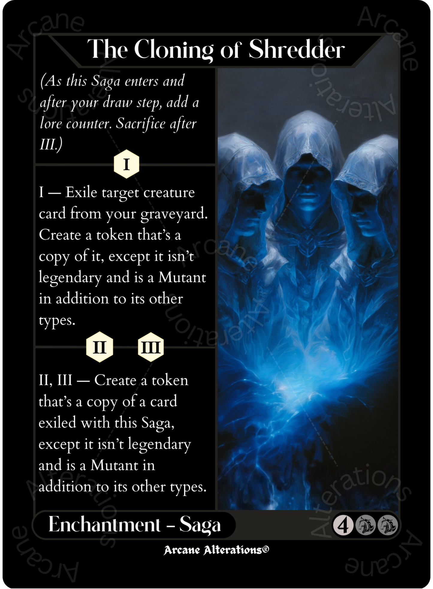 The Cloning of Shredder - High Quality Altered Art Custom Proxy Cards
