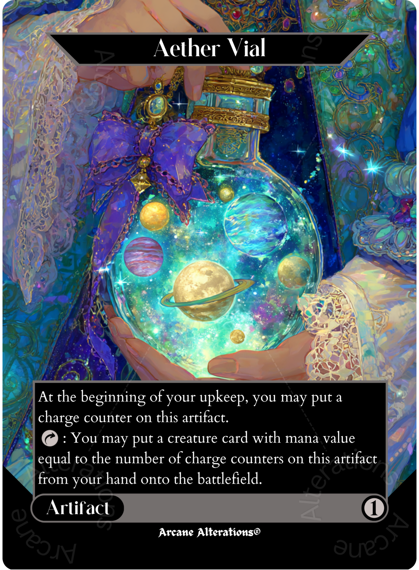 Aether Vial - Full Art Altered Art Custom Proxy Cards