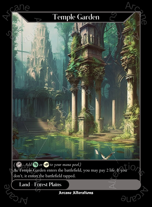 Temple Garden - High Quality Altered Art Custom Proxy Cards