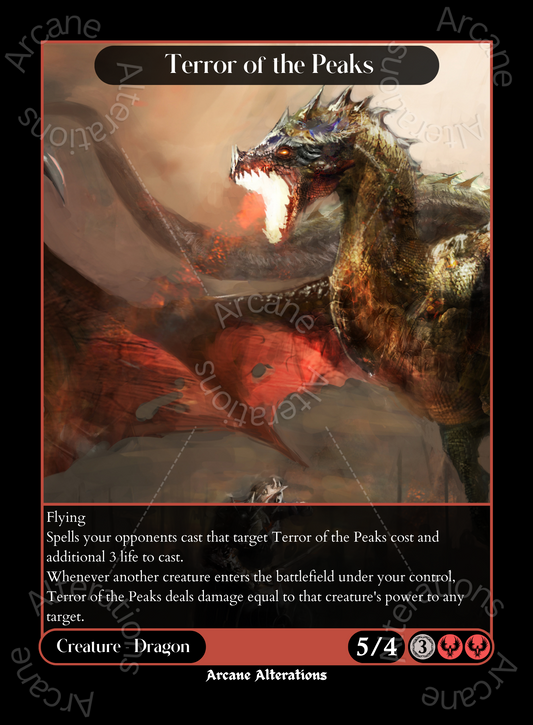 Terror of the Peaks - High Quality Altered Art Custom Proxy Cards