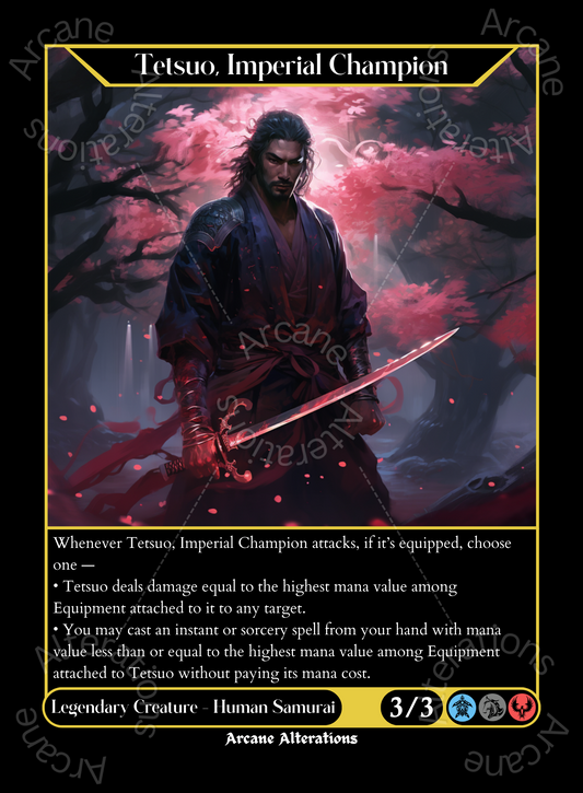 Tetsuo, Imperial Champion - High Quality Altered Art Custom Proxy Cards