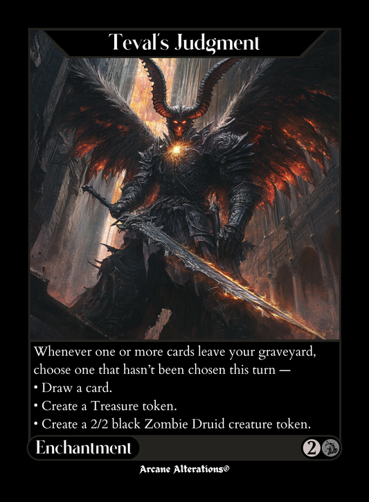 Teval's Judgment - Full Art Altered Art Custom Proxy Cards