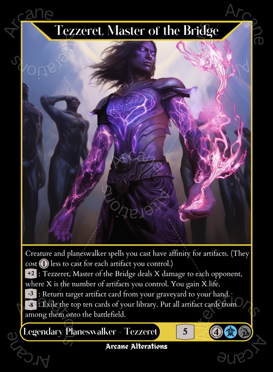 Tezzeret, Master of the Bridge - High Quality Altered Art Custom Proxy Cards