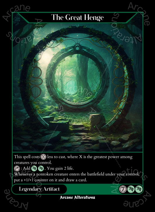 The Great Henge - High Quality Altered Art Custom Proxy Cards