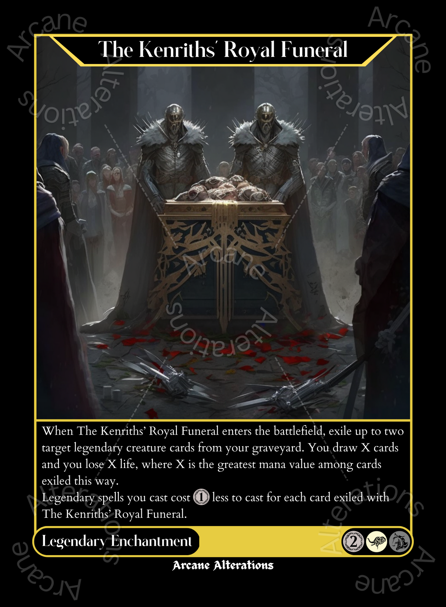 The Kenriths' Royal Funeral - High Quality Altered Art Custom Proxy Cards