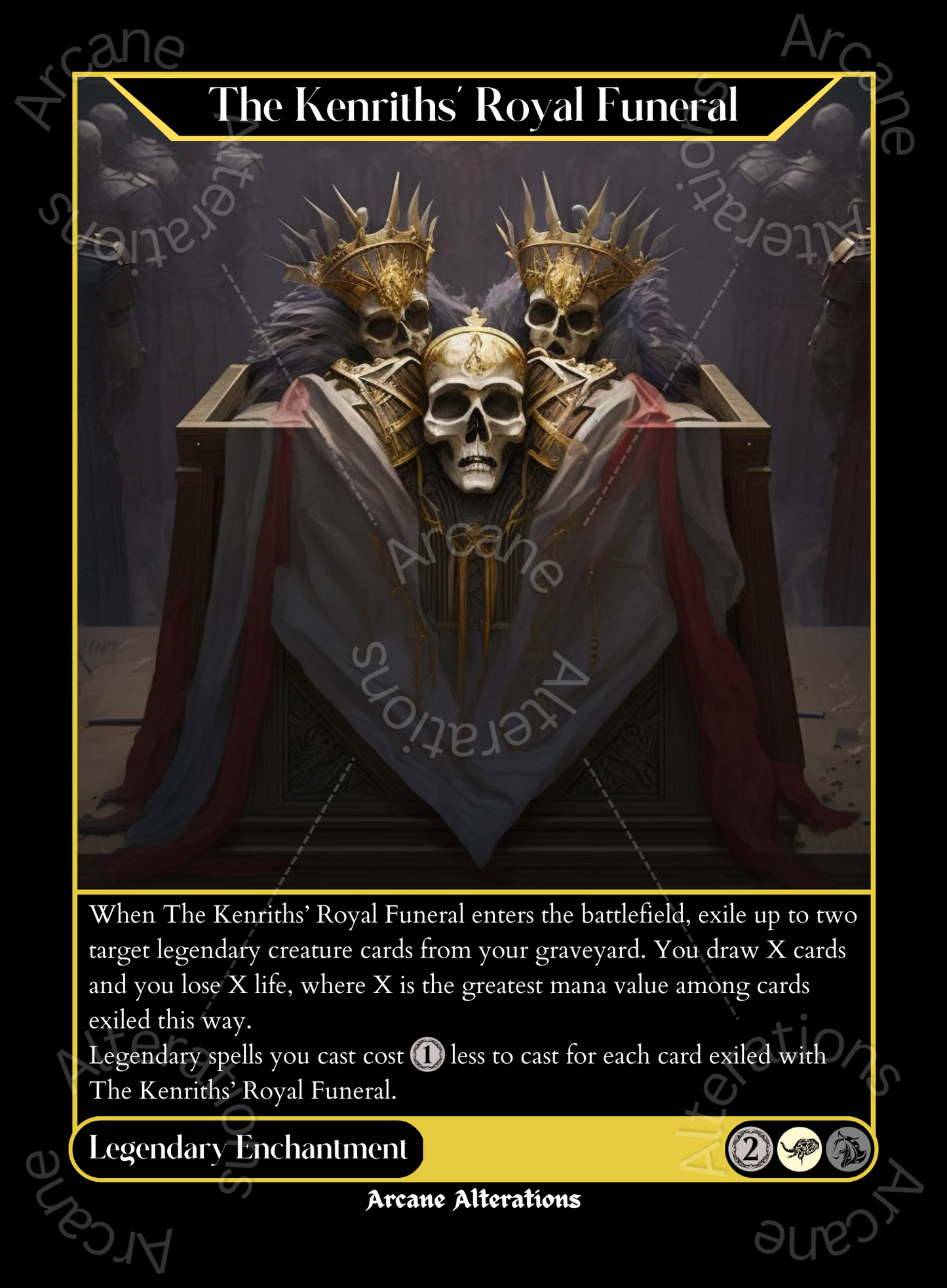 The Kenriths' Royal Funeral - High Quality Altered Art Custom Proxy Cards