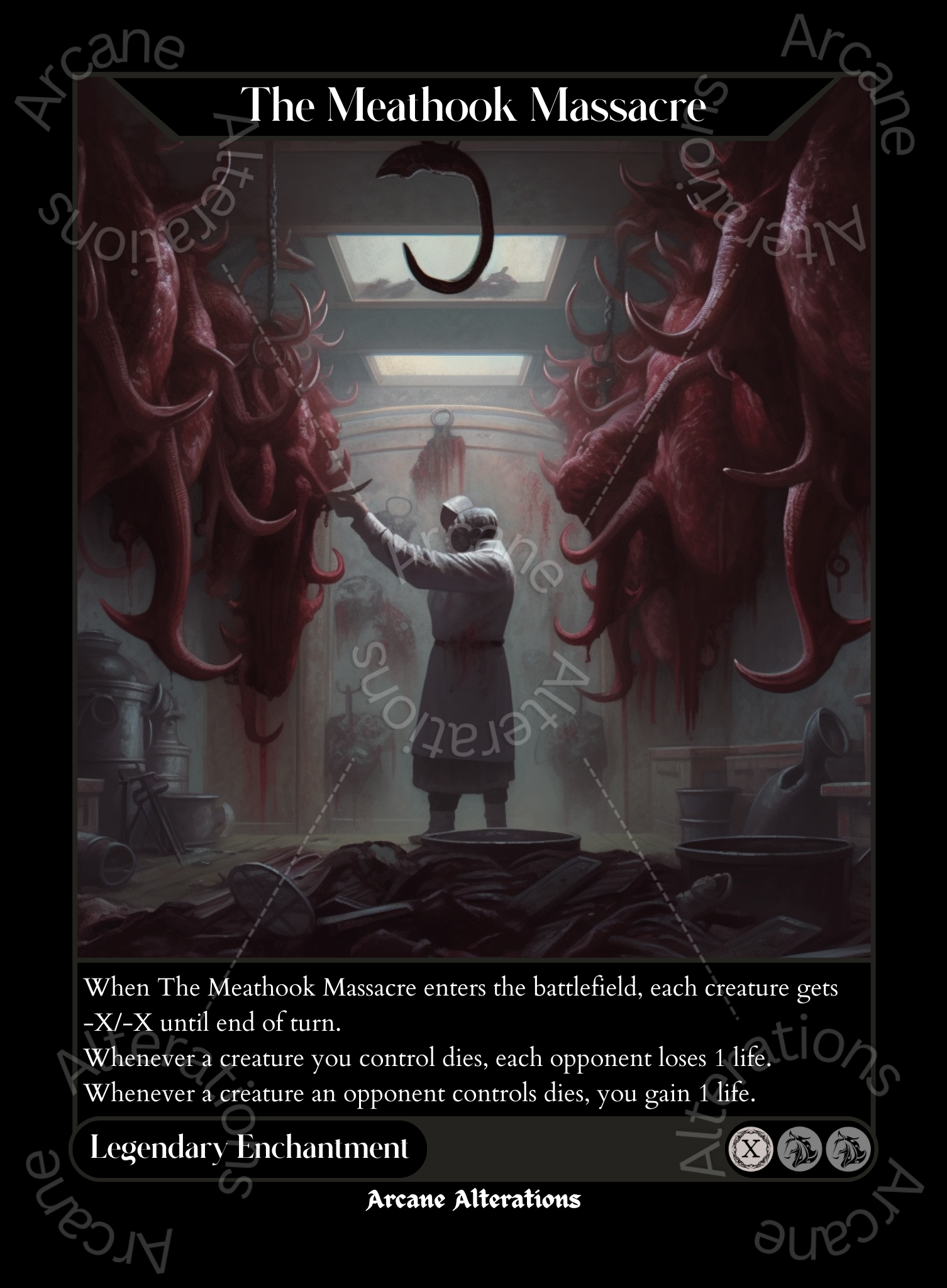 The Meathook Massacre High Quality Altered Art Custom Proxy Cards